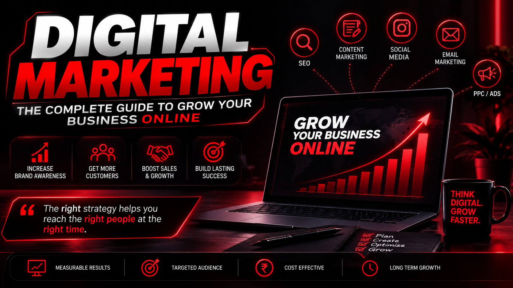 Digital Marketing: The Complete Beginner's Guide to Growing Your Business Online